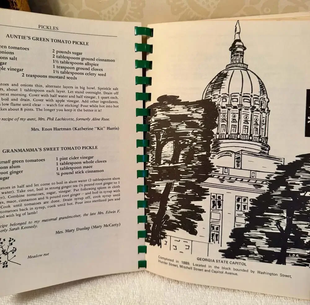 Vintage Atlanta Natives’ Favorite Recipes Cookbook 1983 Southern Cooking